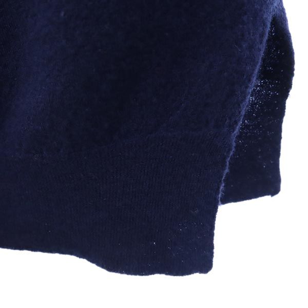 mizuiro ind ミズイロインド ウール ノースリーブ ニット ワンピース 紺 レディース