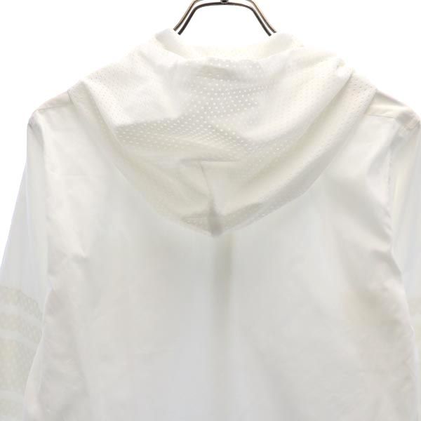 VOTE MAKE NEW CLOTHES ボートメイクニュークローズ 長袖 メッシュフード付き ロングシャツ S 白 メンズ