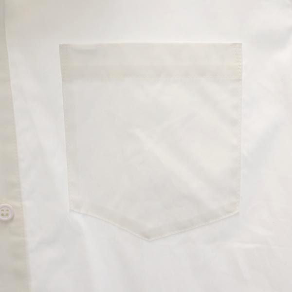 VOTE MAKE NEW CLOTHES ボートメイクニュークローズ 長袖 メッシュフード付き ロングシャツ S 白 メンズ