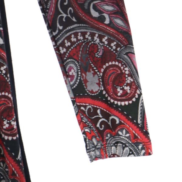 未使用 Desigual デジグアル ペイズリー柄 長袖 Tシャツ ワンピース XS 黒系 カットソー レディース
