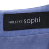 ノーリーズソフィー 日本製 半袖 フレンチスリーブ ワンピース 38 ブルー系 NOLLEY'S sophi レディース