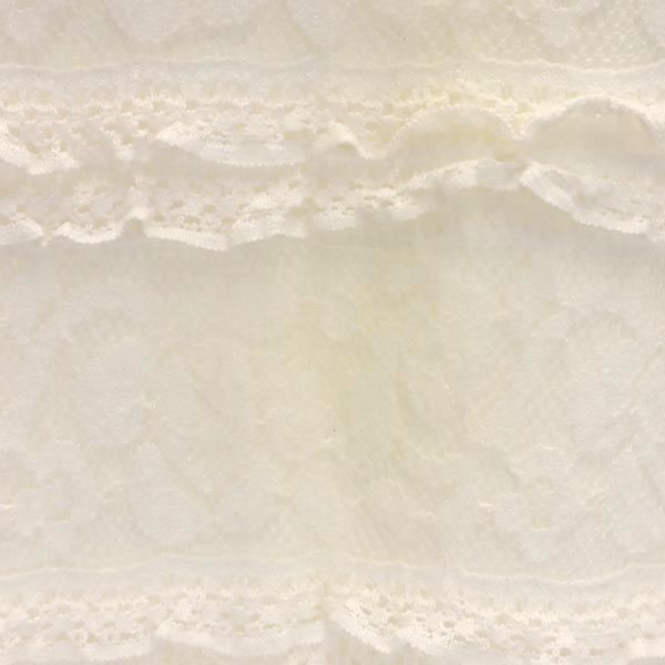 Desigual デジグアル 長袖 総レース ワンピース L ホワイト レディース