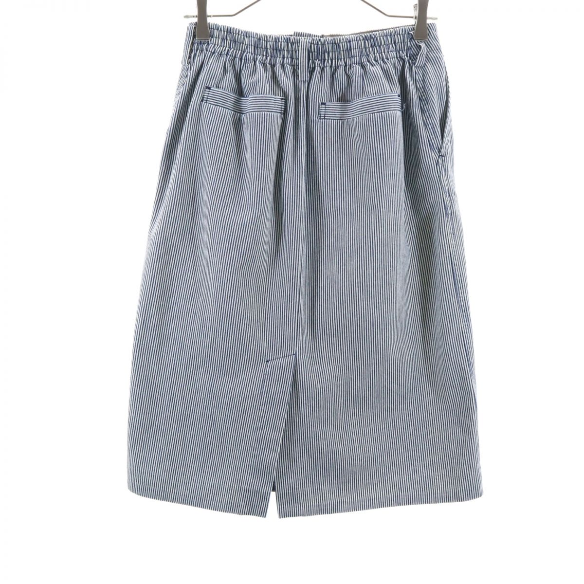 フォークアンドスプーン ヒッコリー ミディ丈 デニムスカート 1 ブルー系 FORK&SPOON レディース