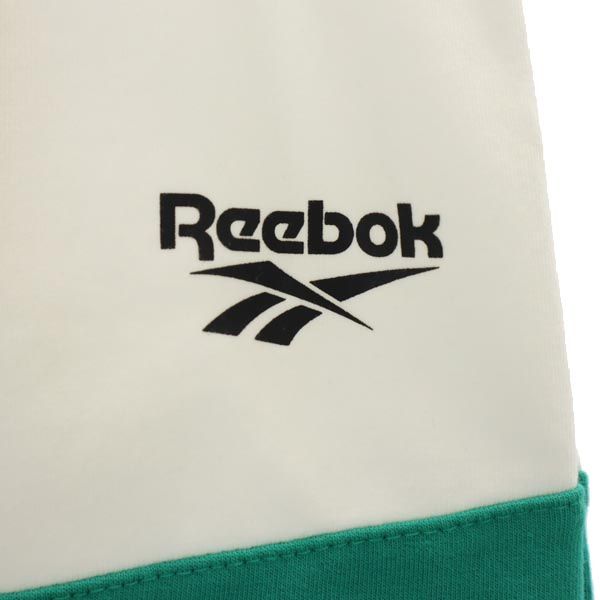 美品 リーボック トレーニング ミニ丈 スウェット スカート M 白×緑×黒 Reebok スポーツ レディース