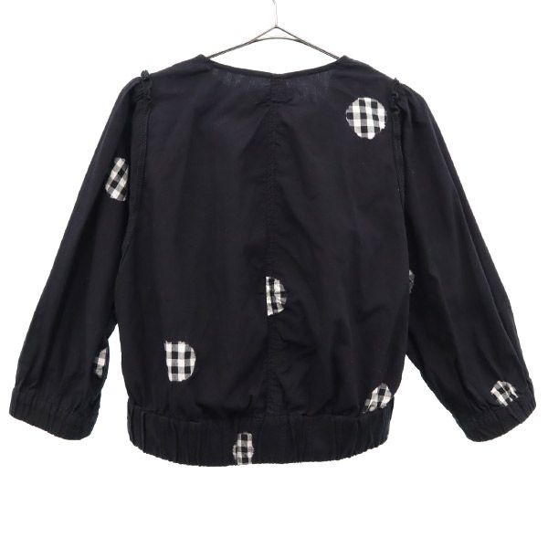 Sonia Rykiel ソニアリキエル ドット ノーカラージャケット 38 ブラック レディース