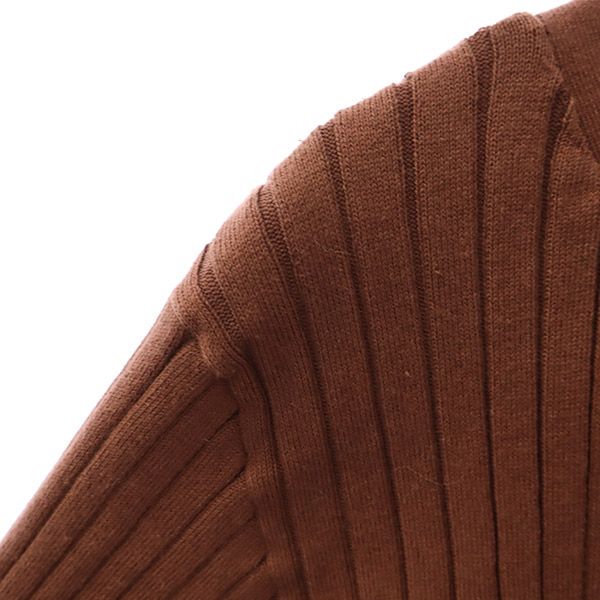 未使用 SNIDEL スナイデル 半袖 ニット ロングワンピース F ブラウン レディース