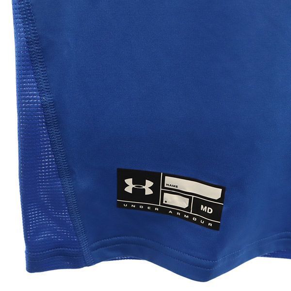 アンダーアーマー ワンポイントロゴプリント トレーニング 長袖 アンダー ウェア MD ブルー UNDER ARMOUR スポーツ メンズ