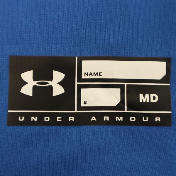 アンダーアーマー ワンポイントロゴプリント トレーニング 長袖 アンダー ウェア MD ブルー UNDER ARMOUR スポーツ メンズ