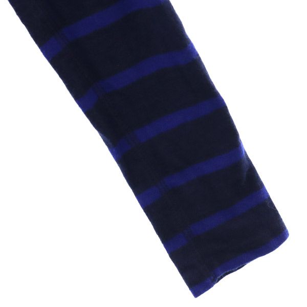 ポロラルフローレン ボーダー 長袖 ボートネック Tシャツ S ネイビー×ブルー POLO RALPH LAUREN カットソー レディース