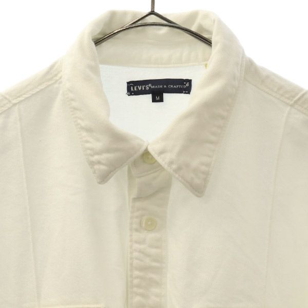 LEVI'S MADE&CRAFTED リーバイスメイドアンドクラフテッド 長袖 デニムシャツ M ホワイト レディース