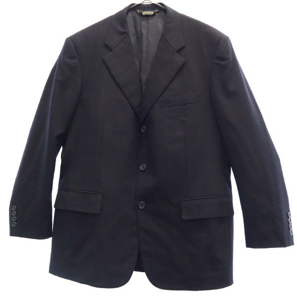 Brooks Brothers ブルックスブラザーズ ウールブレンド チェック テーラードジャケット 39SHT ネイビー メンズ