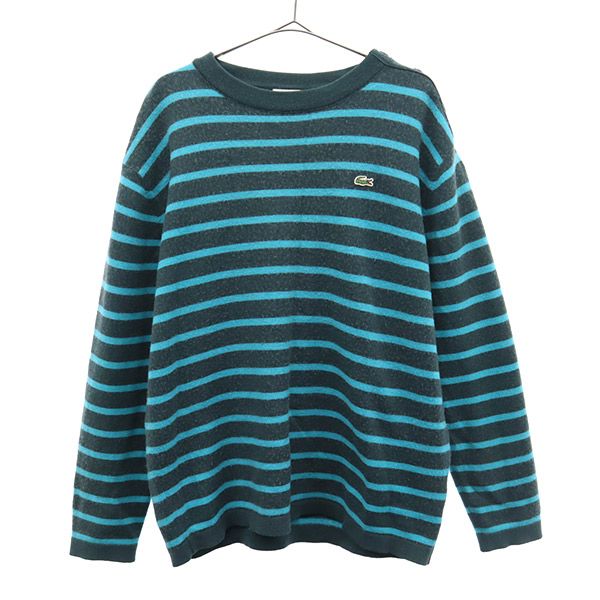 ラコステ ウールブレンド ボーダー 長袖 トレーナー 6 LACOSTE メンズ