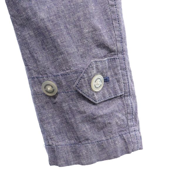 MACKINTOSH PHILOSOPHY マッキントッシュフィロソフィー 日本製 三陽商会 リネンブレンド ジャケット 38 ブルー系 メンズ