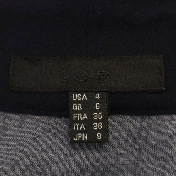 iCB アイシービー ボタンレス ジャケット 9 ネイビー レディース