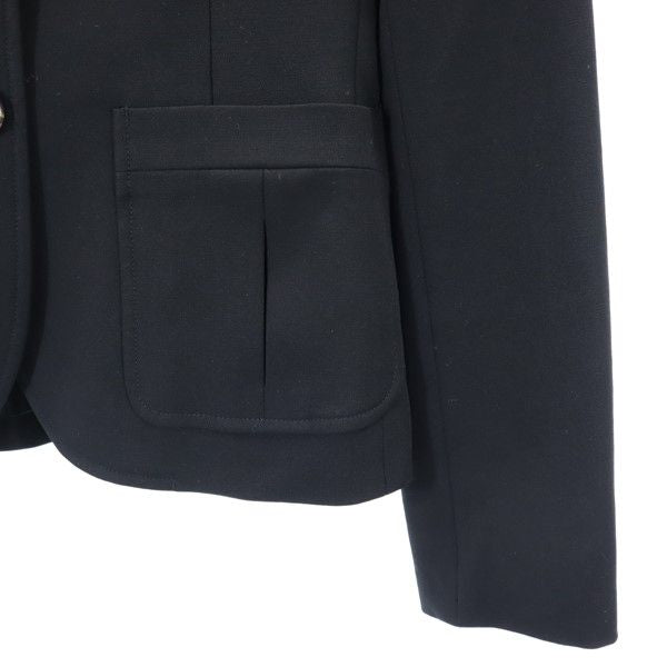 RALPH LAUREN ラルフローレン ウールブレンド テーラードジャケット 7 ブラック レディース