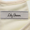 リリーブラウン 総柄 長袖 ワンピース 1 ホワイト Lily Brown レディース