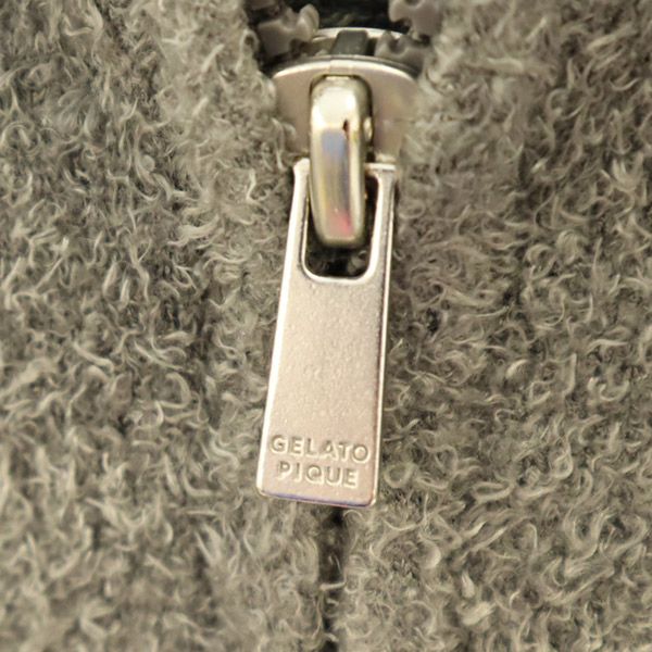 GELATO PIQUE HOMME ジェラートピケオム 長袖 ルームウェア M グレー ジップパーカー ジェラピケ メンズ