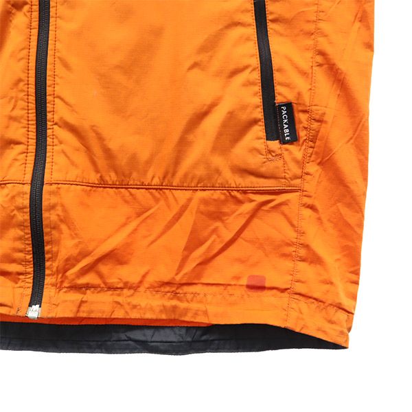 Columbia コロンビア ワンポイントロゴプリント アウトドアジャケット M オレンジ×ネイビー メンズ