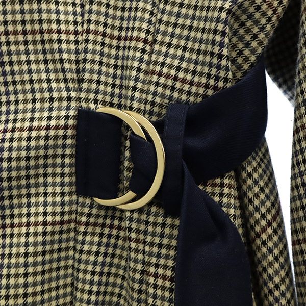 REDYAZEL レディアゼル 千鳥格子 長袖 チュニック F ブラウン系 ワンピース レディース