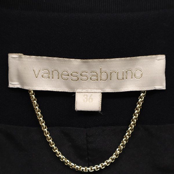 ヴァネッサブリューノ ジャケット 36 ブラック vanessabruno レディース