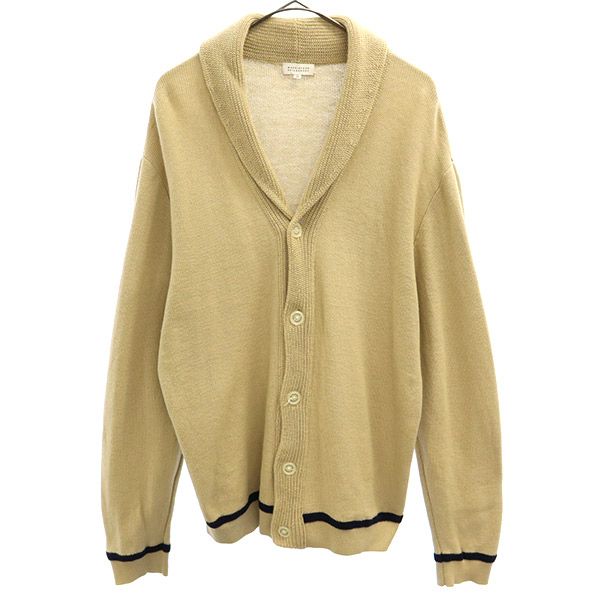 MACKINTOSH PHILOSOPHY マッキントッシュフィロソフィー 三陽商会 リネンブレンド 長袖 ショールカラー カーディガン 40 ベージュ メンズ