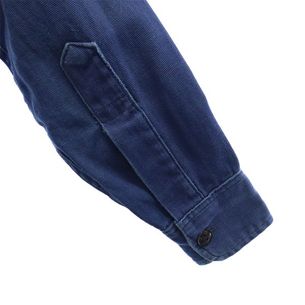 ボーイスカウト 60s ワッペン 長袖 シャツ ブルー×ホワイト BOY SCOUTS OF AMERICA ヴィンテージ ビンテージ キッズ