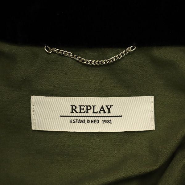 REPLAY リプレイ 長袖 シャツジャケット XS カーキ メンズ