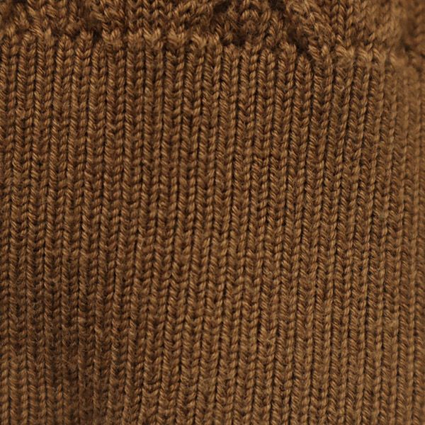 LACOSTE ラコステ コットンブレンド 長袖 Vネック ニット 40 ブラウン セーター レディース