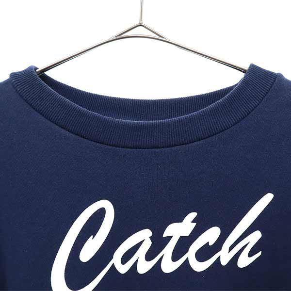 コンバース トーキョー プリント 長袖 スウェット トレーナー ネイビー レディース