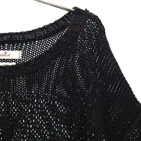 REPLAY リプレイ 長袖 ニット XS ブラック セーター レディース