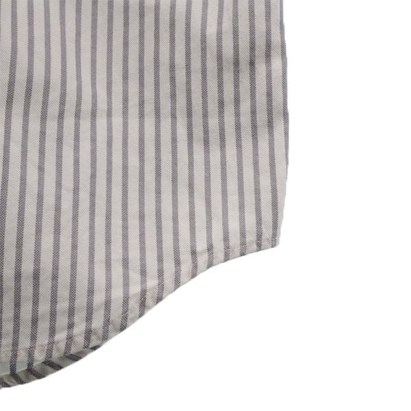 CAPTAIN SANTA キャプテンサンタ 日本製 ストライプ 長袖 ボタンダウンシャツ LADIES グレー×ホワイト レディース