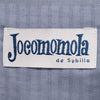 ホコモモラ デ シビラ チェック 半袖 ティアード ワンピース 40 ブルー系 Jocomomola de Sybilla レディース