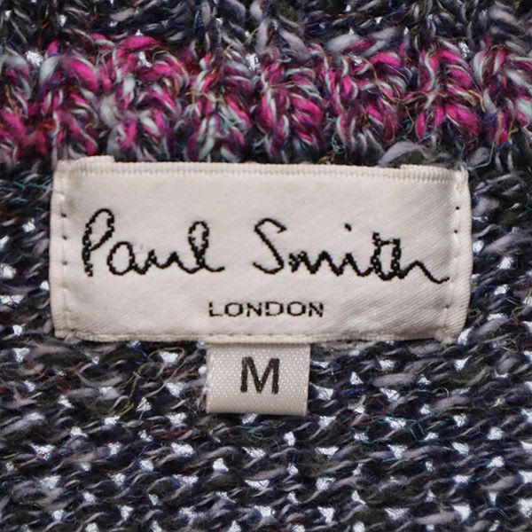 Paul Smith ポールスミス 日本製 長袖 ニット M パープル セーター レディース