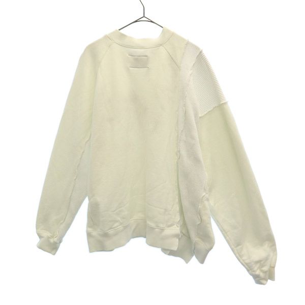 MICHAEL ミシェル 日本製 ロゴプリント 長袖 スウェット トレーナー S ホワイト メンズ