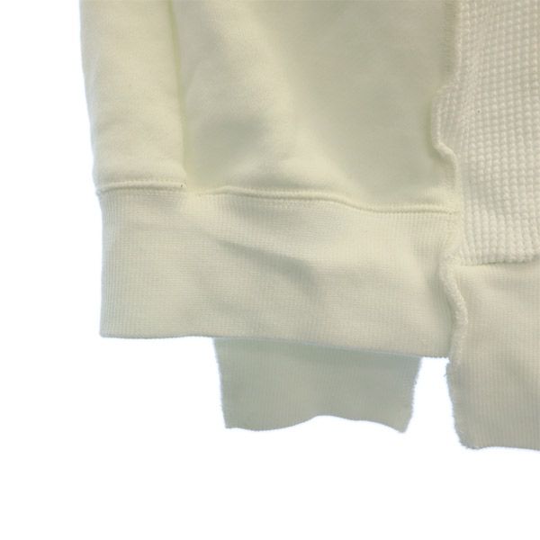 MICHAEL ミシェル 日本製 ロゴプリント 長袖 スウェット トレーナー S ホワイト メンズ