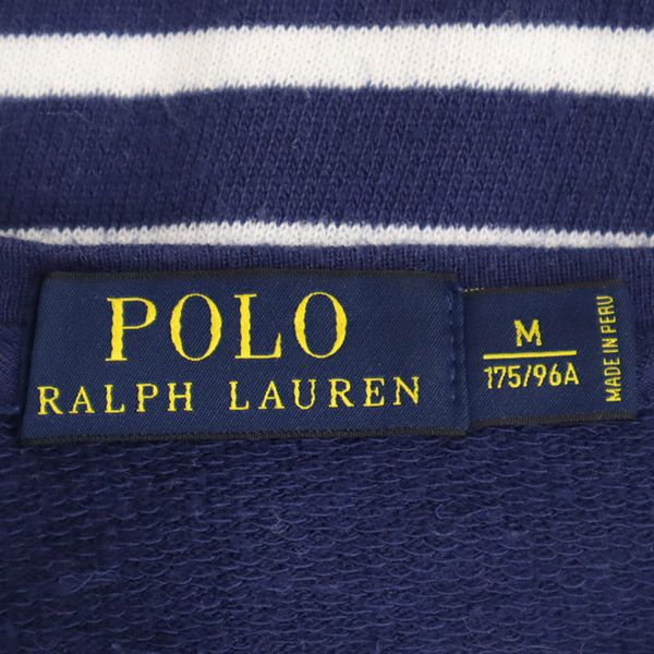 ポロラルフローレン ボーダー 長袖 Tシャツ M ネイビー×ホワイト POLO RALPH LAUREN メンズ