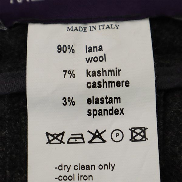 METRADAMO メトラダモ カシミヤウールブレンド イタリア製 スラックスパンツ 38 グレー レディース