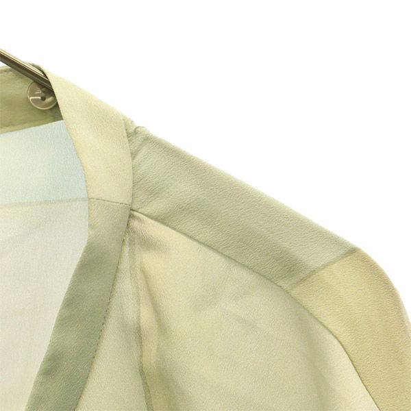 CLANE クラネ 総柄 長袖 デザイン ワンピース グリーン系 サイドジップ レディース