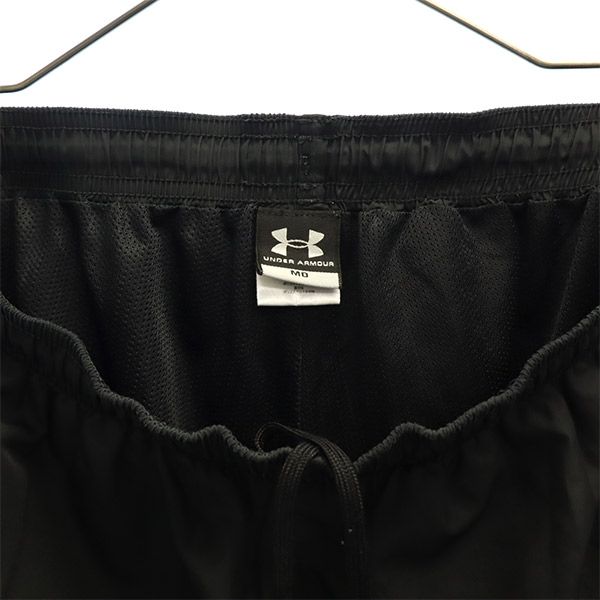 アンダーアーマー ワンポイント刺繍 トレーニング ウインドパンツ MD ブラック UNDER ARMOUR レディース