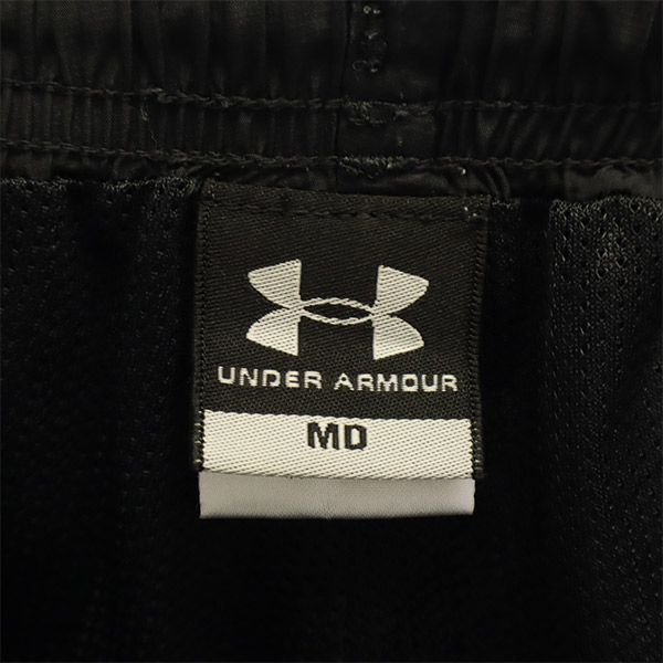 アンダーアーマー ワンポイント刺繍 トレーニング ウインドパンツ MD ブラック UNDER ARMOUR レディース