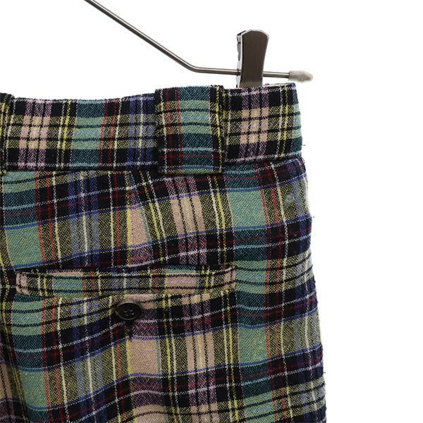 AALTO アールト ウールブレンド チェック ロングパンツ 34 メンズ