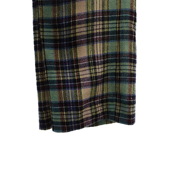 AALTO アールト ウールブレンド チェック ロングパンツ 34 メンズ