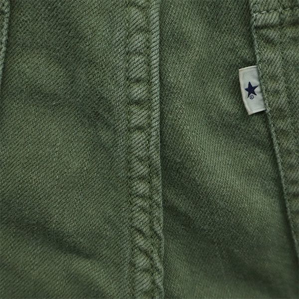 converse TOKYO コンバース トウキョウ 日本製 カットオフ ストレートデニムパンツ 2 カーキ レディース