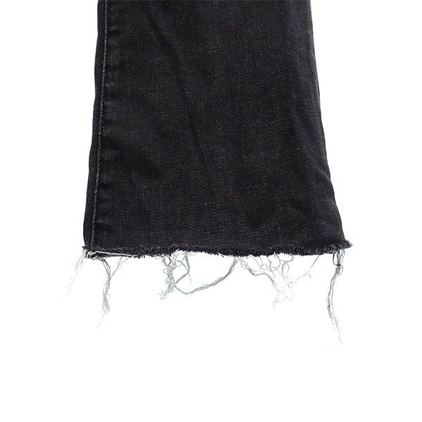 REPLAY リプレイ ブーツカットデニムパンツ W23 グレー カットオフ レディース