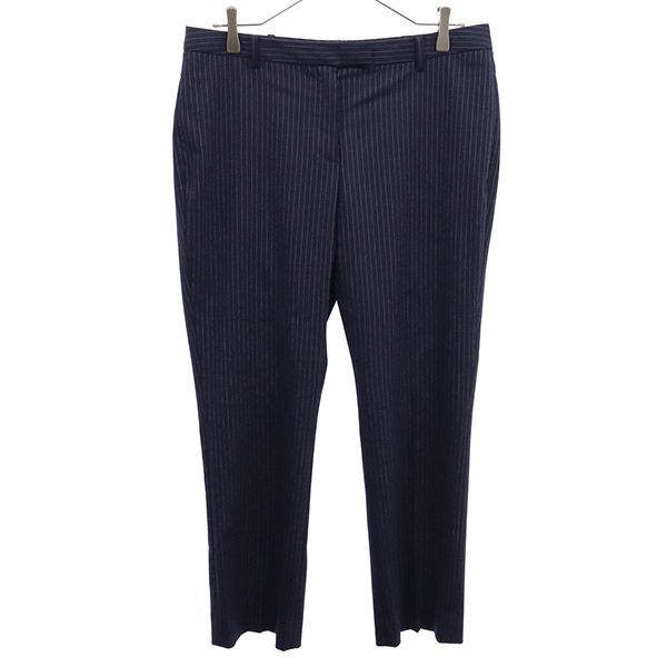 346 BROOKS BROTHERS 346 ブルックスブラザーズ ウールブレンド ストライプ スラックスパンツ 8 ネイビー レディース