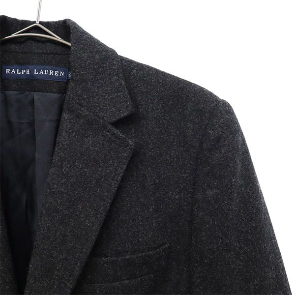 RALPH LAUREN ラルフローレン 日本製 ウールブレンド テーラードジャケット 9 グレー レディース