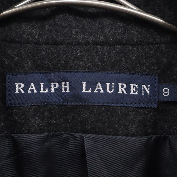 RALPH LAUREN ラルフローレン 日本製 ウールブレンド テーラードジャケット 9 グレー レディース