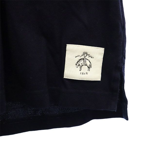 Brooks Brothers BLACK FLEECE ブルックスブラザーズ ブラックフリース 長袖 ポロシャツ BB1 ネイビー×パープル メンズ