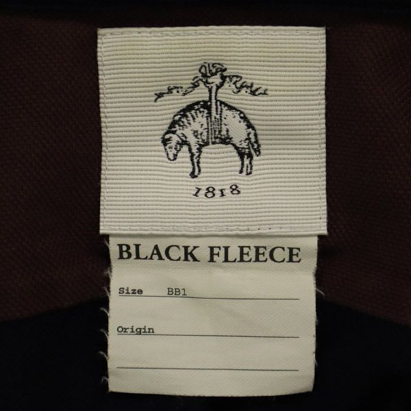 Brooks Brothers BLACK FLEECE ブルックスブラザーズ ブラックフリース 長袖 ポロシャツ BB1 ネイビー×パープル メンズ