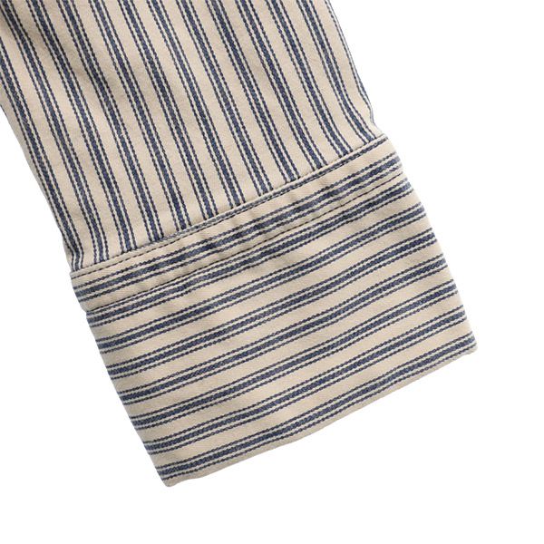 45rpm 45アールピーエム ストライプ ショート ジャケット 2 ベージュ×グリーン レディース